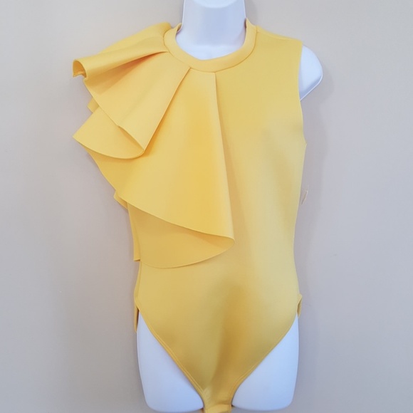 Olivia Tulle Tops - Olivia Tulle shoulder detailed bodysuit